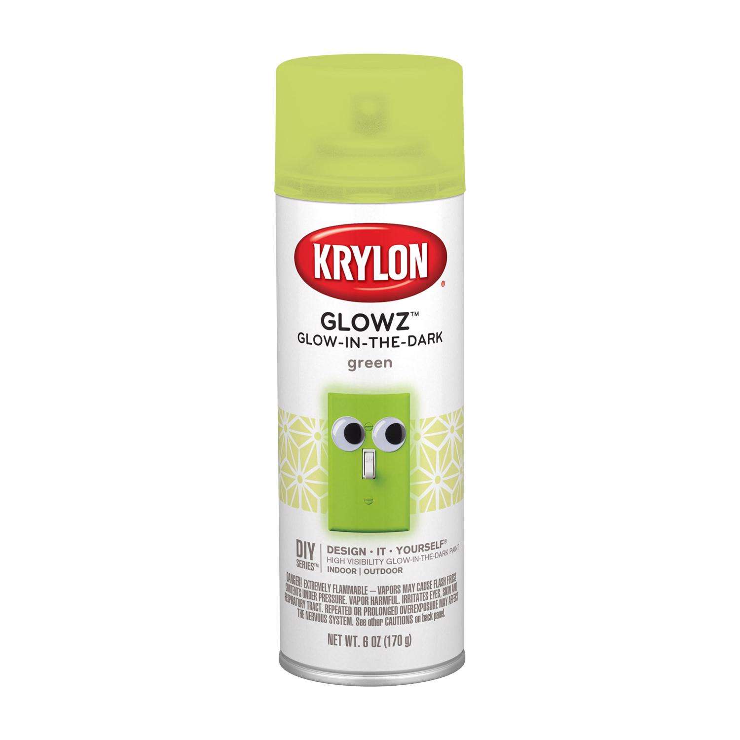 Krylon Glowz Green Glow-in-the-Dark Spray Paint 6 oz - Ace Hardware